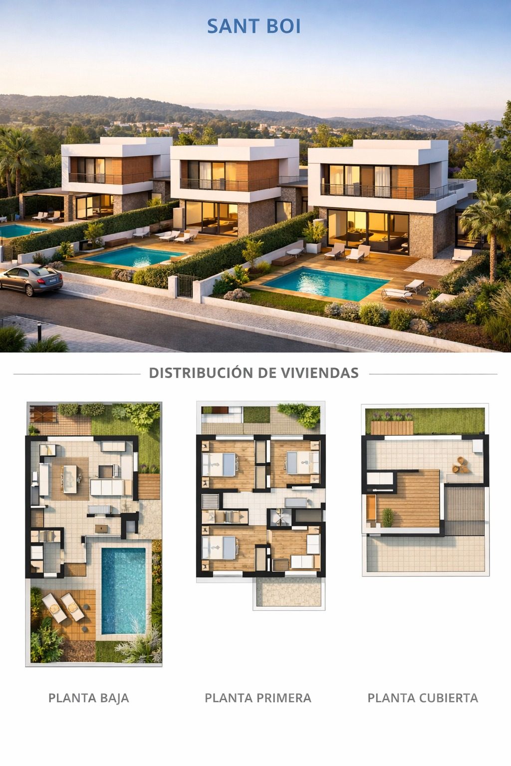 Anteproyecto conceptual de desarrollo residencial en Sant Boi de Llobregat